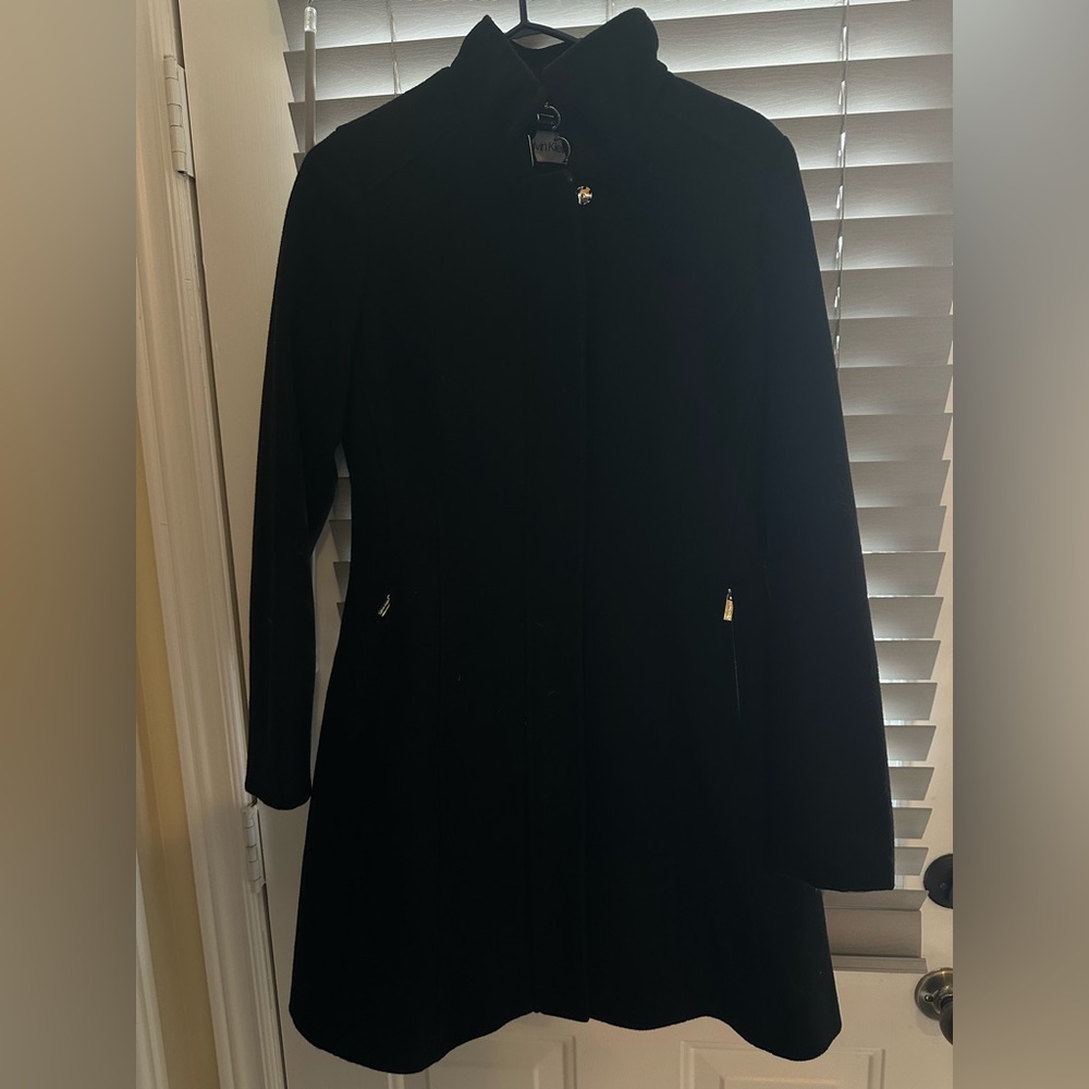 Calvin Klein Classic Black Pea Coat